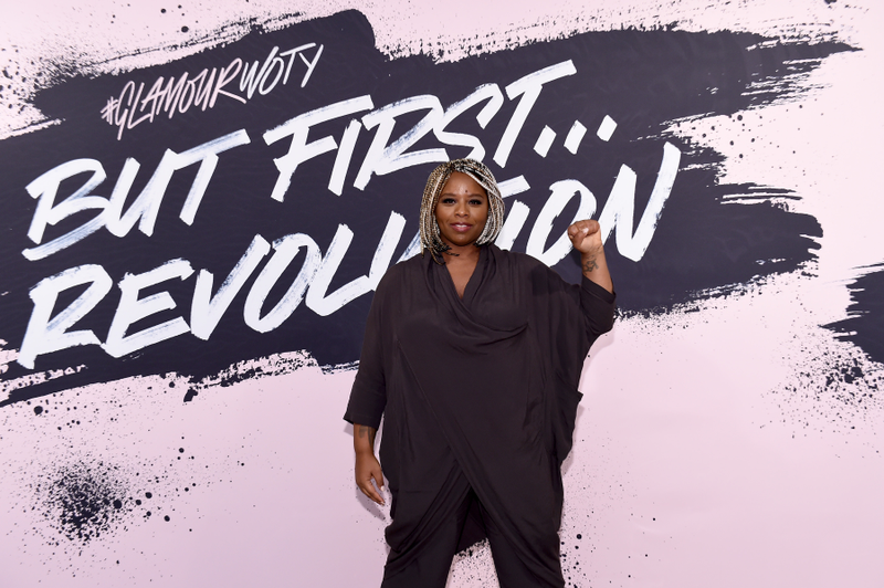 Woman of the Year 2016 and Black Lives Matter cofounder Patrisse Khan-Cullors poses during Glamour Celebrates 2017 Women Of The Year Live Summit at Brooklyn Museum on November 13, 2017 in New York City.